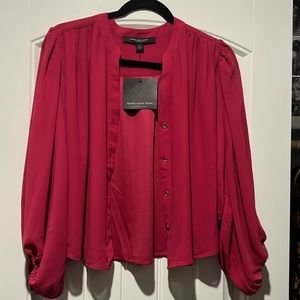 Andrew Marc- Marc New York pink top- Size small.